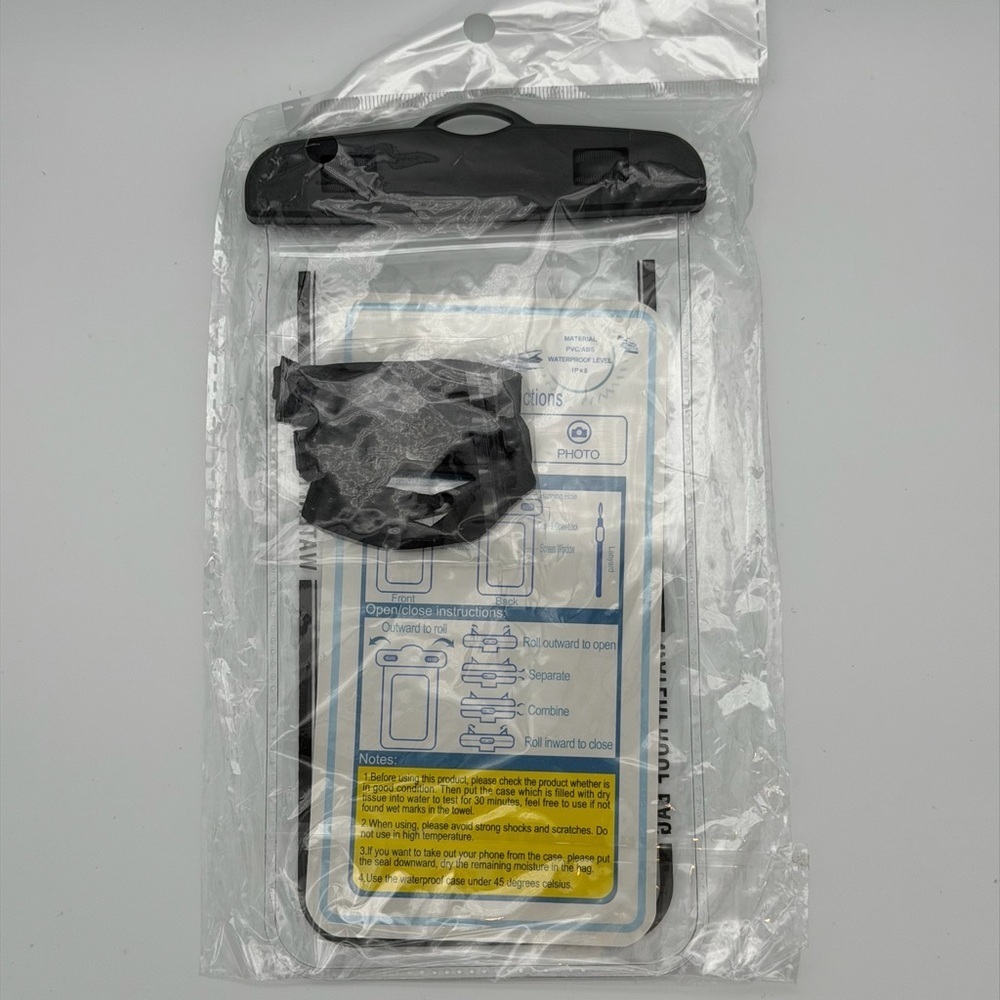 Waterproof Phone Pouch - Black - Picture 2 of 2